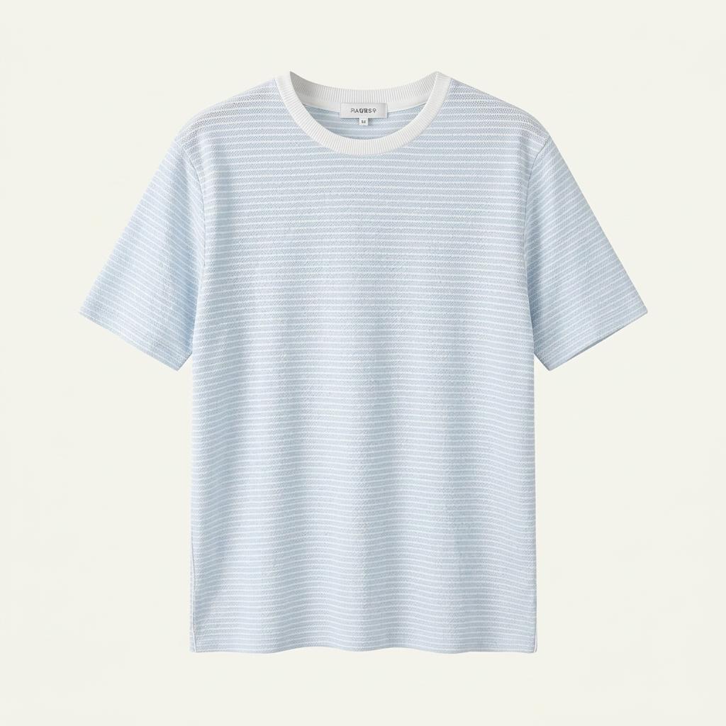 커스텀멜로우 짜임 반팔니트 95