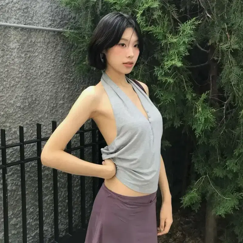 [새상품] 파르티멘토 홀터넥 탑 9