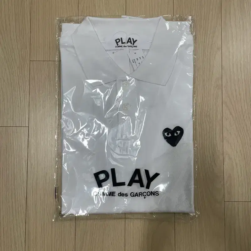 [새제품] 꼼데가르송 블랙와펜 카라티 화이트 L 6