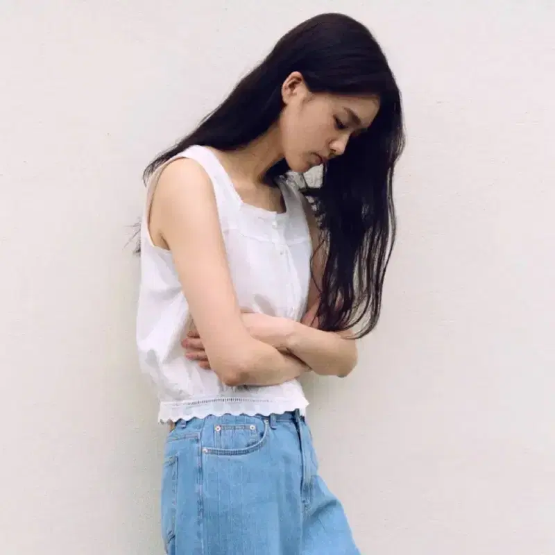망고매니플리즈 HYLLI VINTAGE SLEEVELESS 아이보리 S (새상품) 3