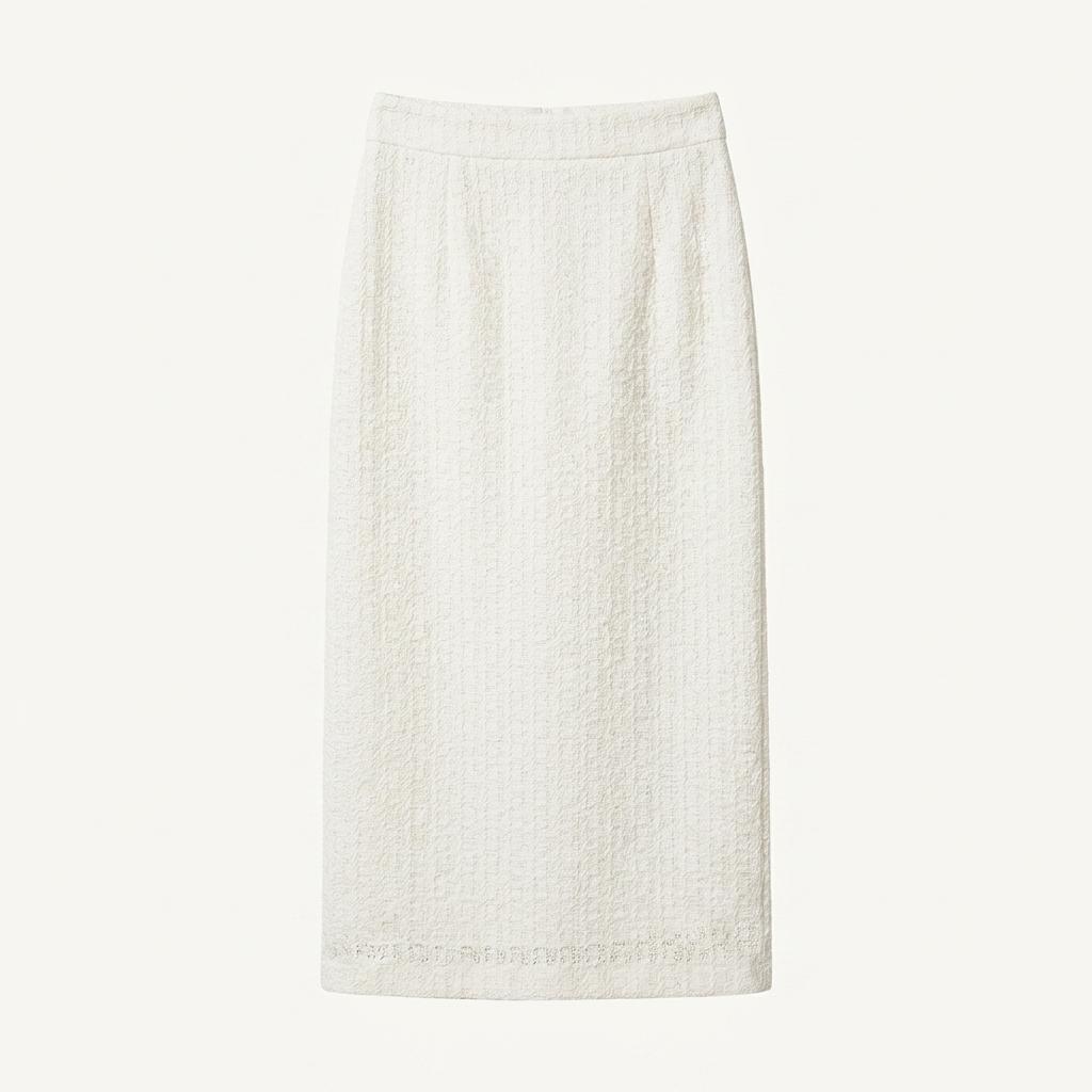 망고매니플리즈 ROSY LACE SKIRT_IVORY 1