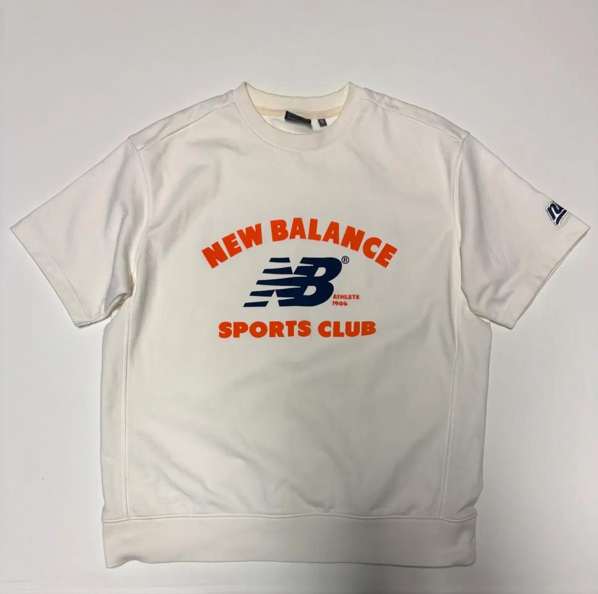 뉴발란스 22ss 스포츠클럽 헤비코튼 반팔 맨투맨 L ~ XL 2