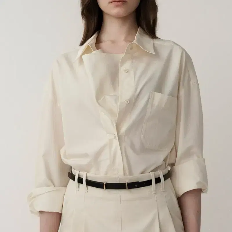 (새상품) 킨더살몬 Thea Twisted Shirt 트위스티드 셔츠 2