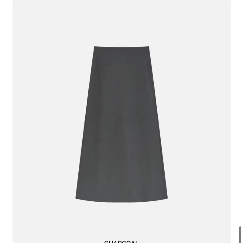 (새상품)시야쥬 미니멀 바이어스 롱 스커트_Charcoal (스몰) 4