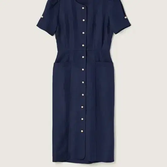 시엔느 Julia Goldish Dress (Navy)* 2