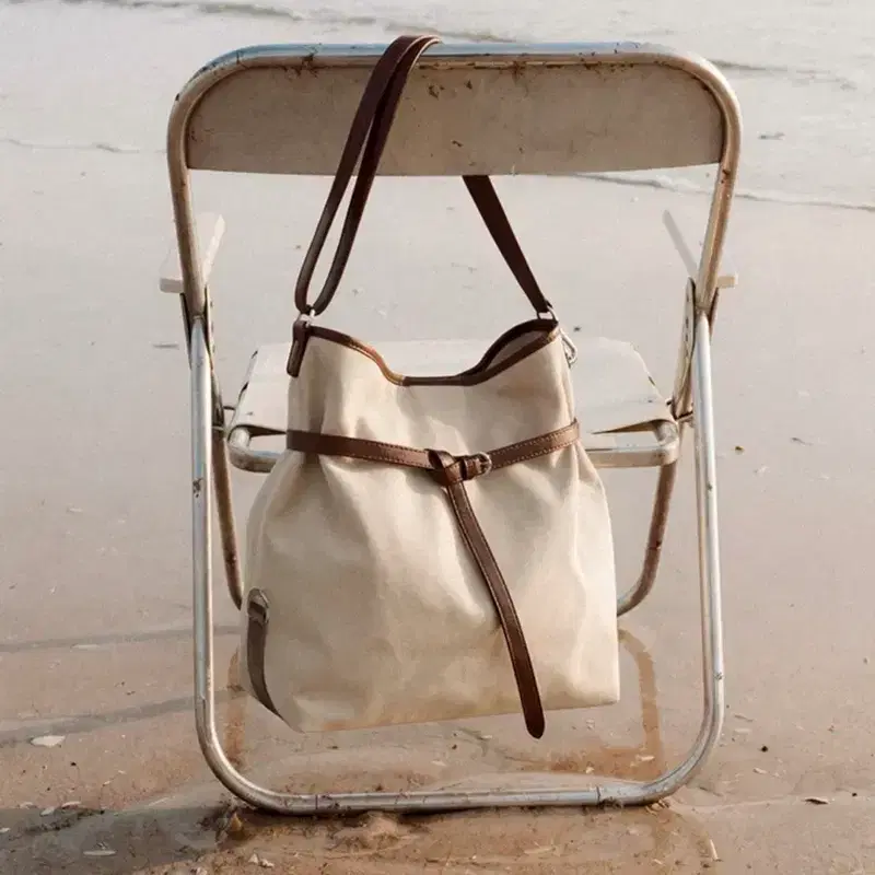 새상품) 폴뉴아 SORTIE BAG-NYLON (LIGHT BEIGE) 5