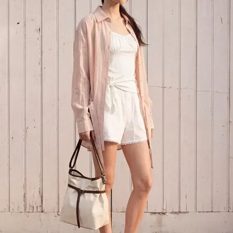 새상품) 폴뉴아 SORTIE BAG-NYLON (LIGHT BEIGE) 6