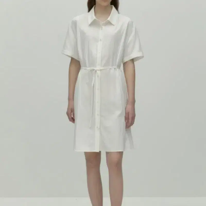 드파운드 벨티드 셔츠 드레스 belted shirt dress 2