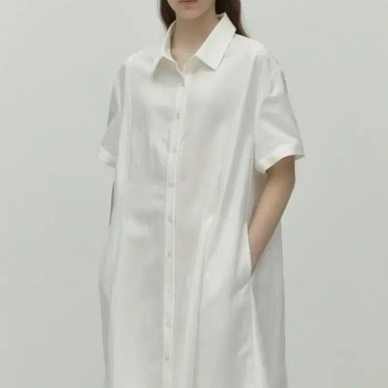 드파운드 벨티드 셔츠 드레스 belted shirt dress 5
