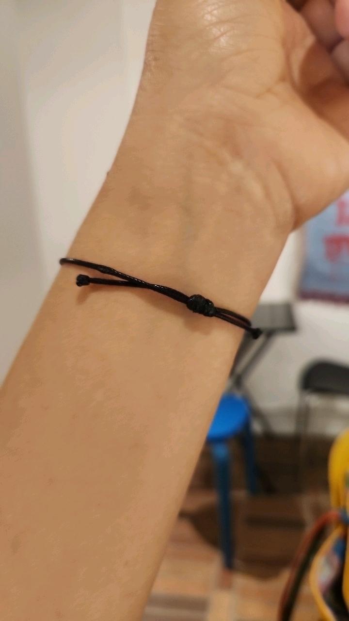 에스닉 우드 비즈 실끈 팔찌 3