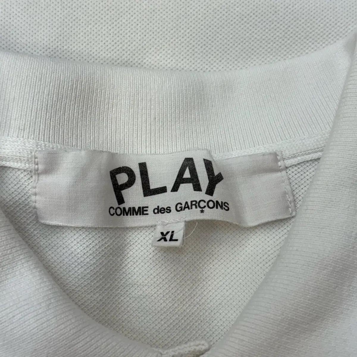 XL 꼼데가르송 반팔 카라티 5