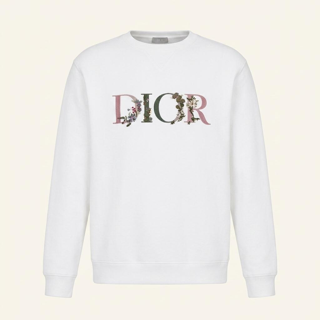 Dior Floral Logo Crewneck 1