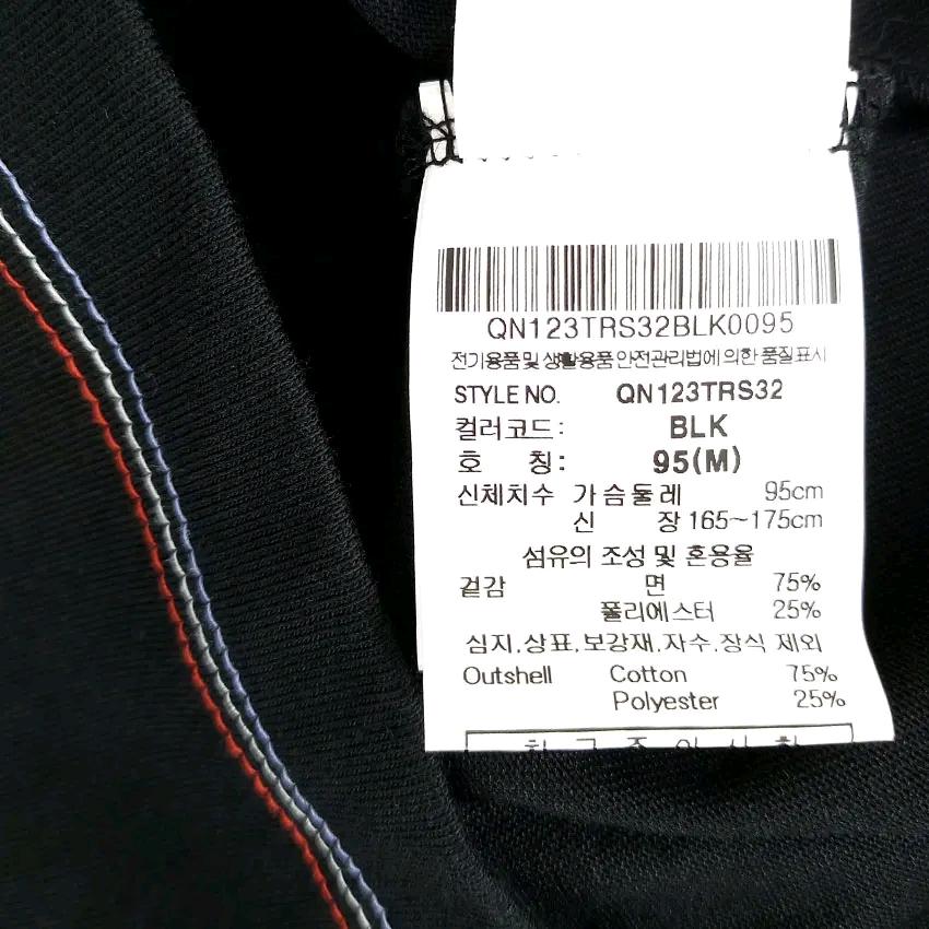 르꼬끄 남성 여름 자수 라운드반팔티 블랙95(HU46360) 6