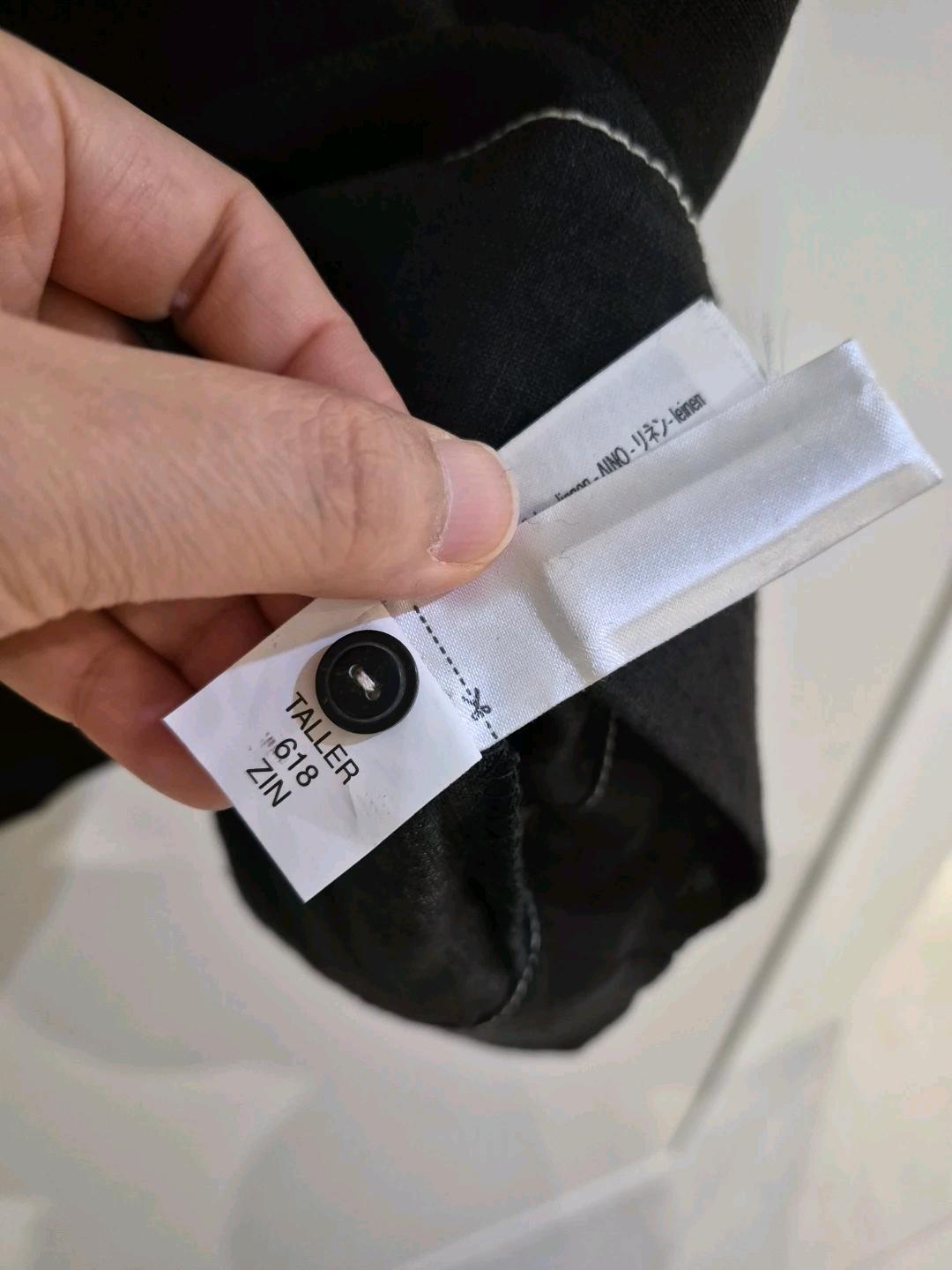 택O.새상품/자라(ZARA) 100% 리넨 소매 리본 스티치 블라우스 8