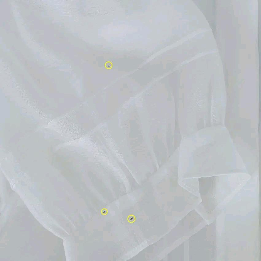린 여성 여름 시스루 반팔블라우스 화이트66 (HU46368) 7