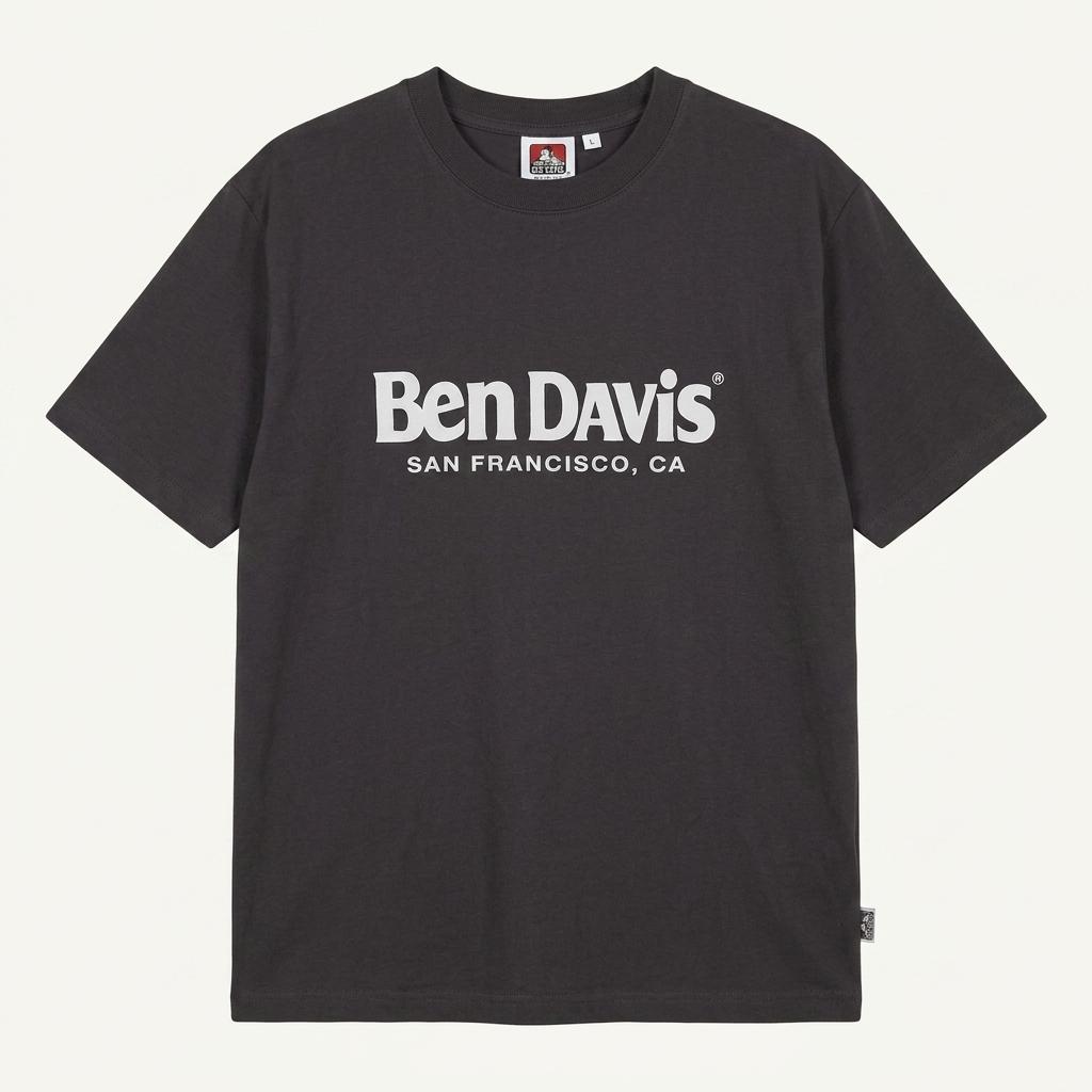 벤 데이비스 BEN DAVIS 차콜 반팔티셔츠 S [A744] 1