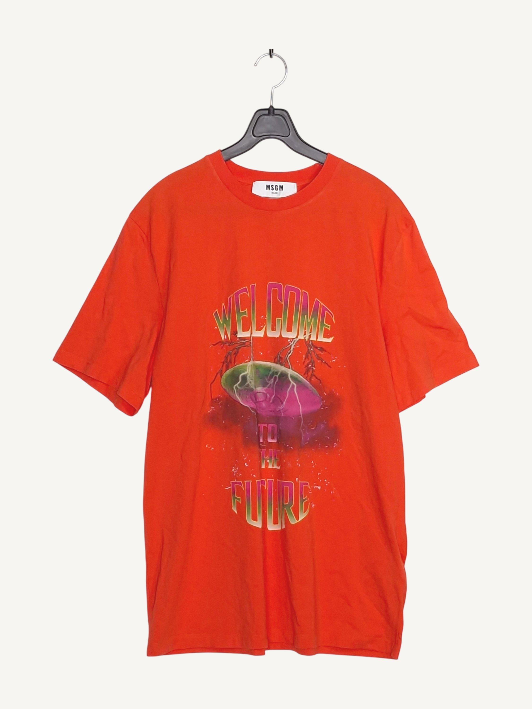 엠에스지엠 MSGM 주황 반팔티셔츠 XS [A745] 2