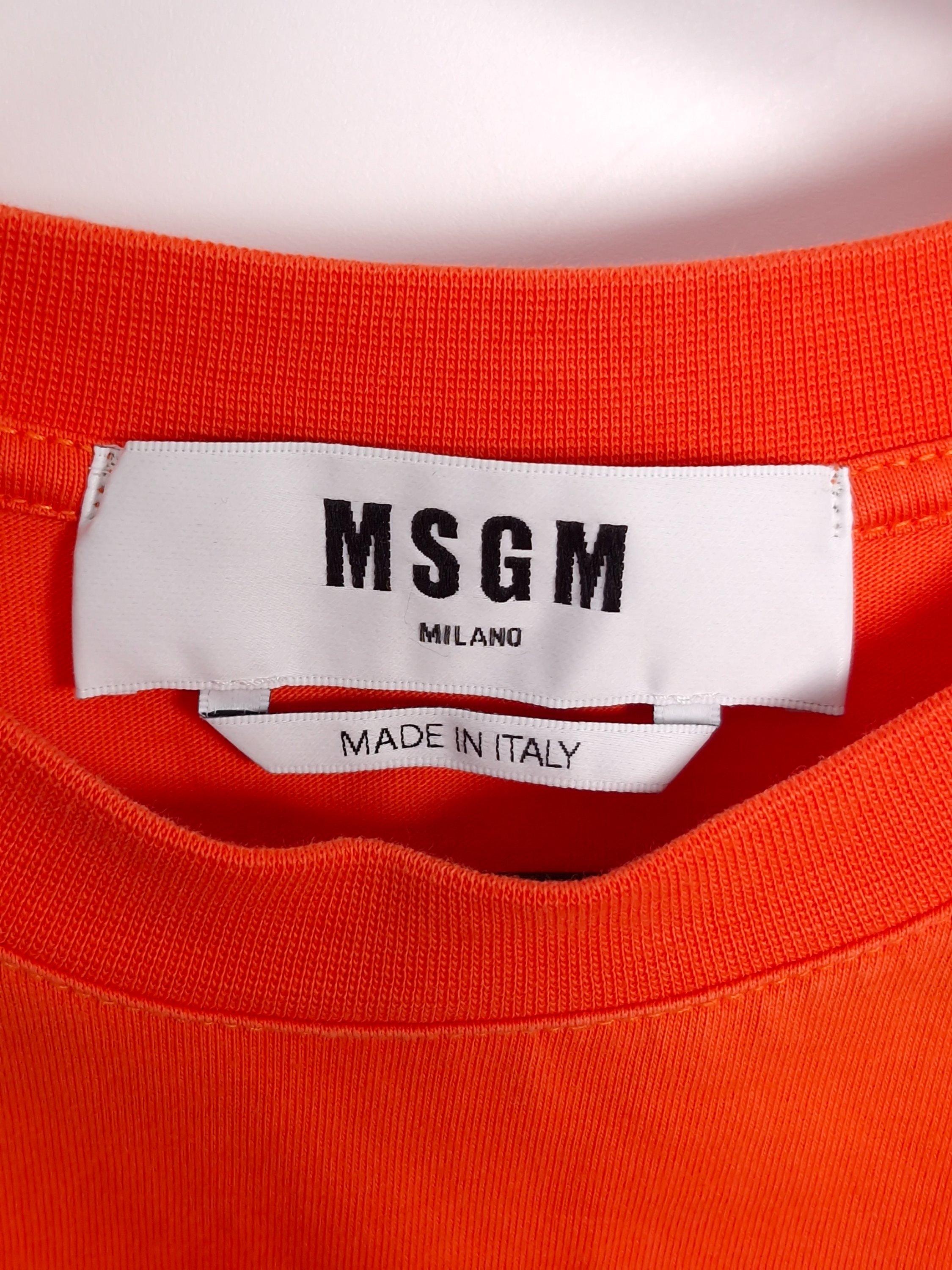 엠에스지엠 MSGM 주황 반팔티셔츠 XS [A745] 4