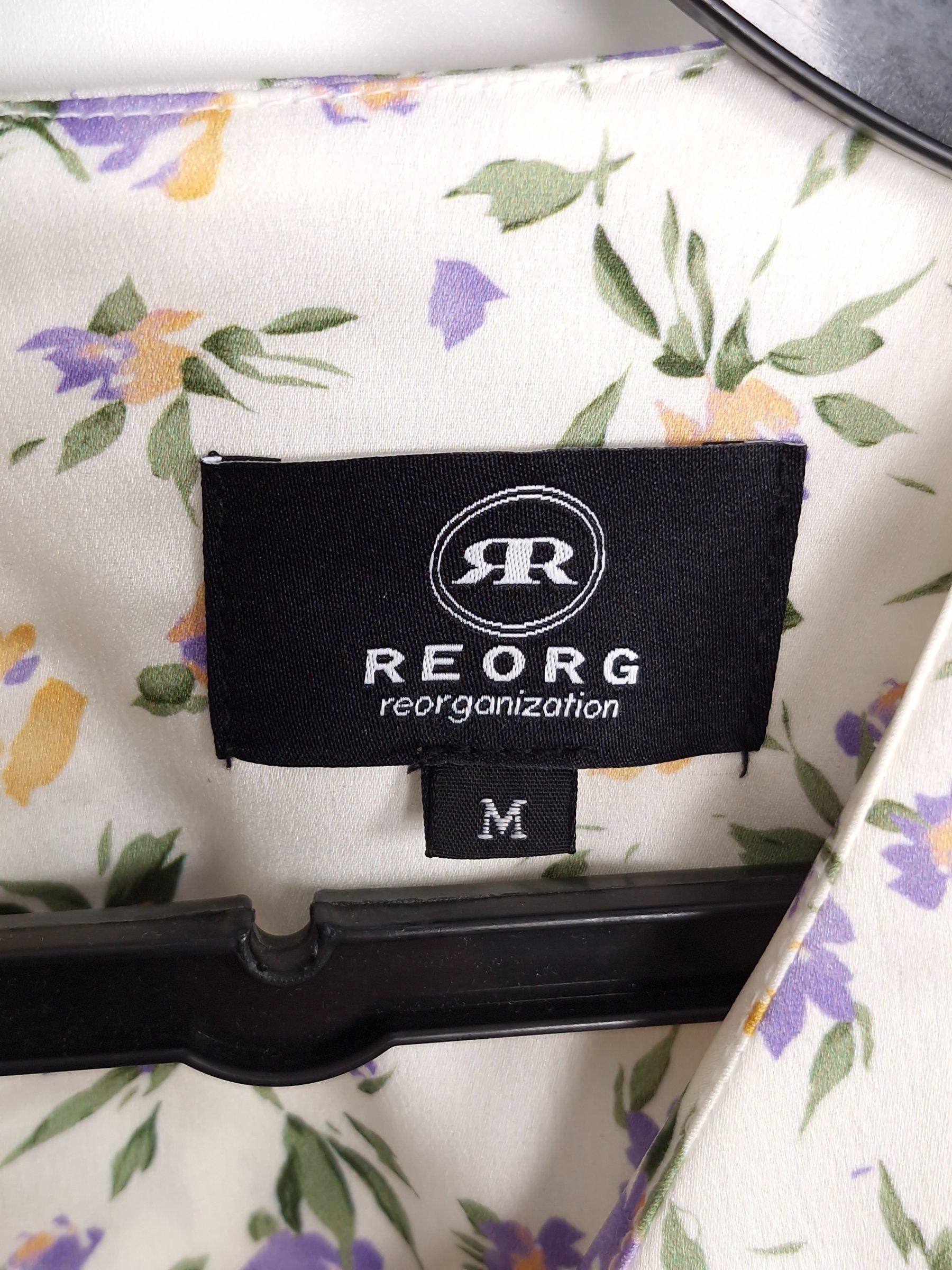 리올그 REORG 흰색 플라워 롱 원피스 M [A746] 4