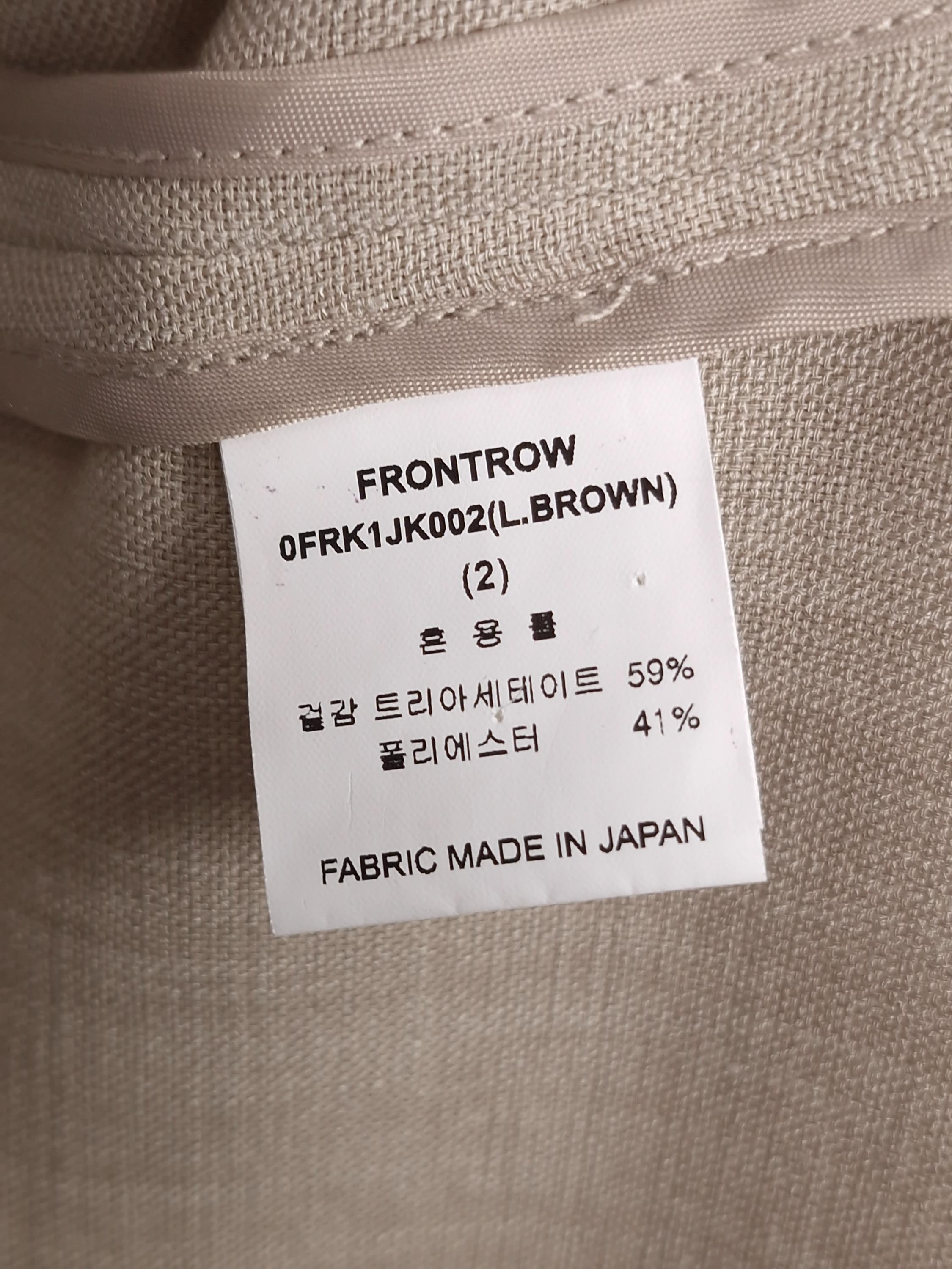 프론트로우 FRONTROW 베이지 여름 자켓 2 [A748] 5