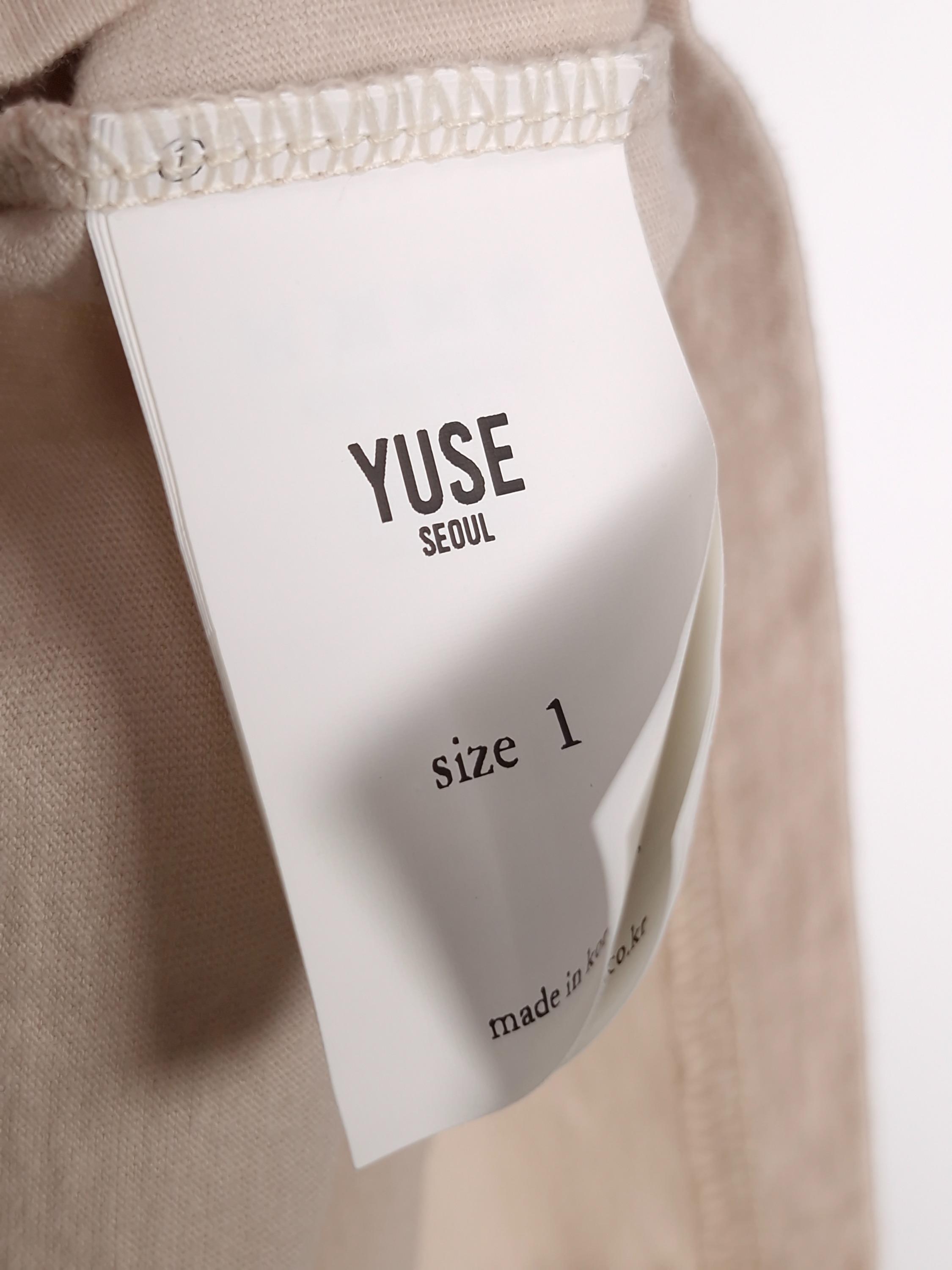 유즈 YUSE 베이지 반팔티셔츠 1 [A749] 5