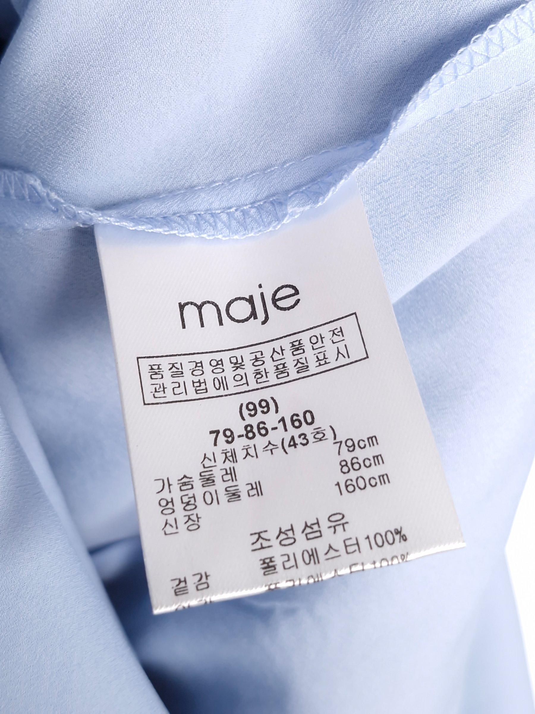 마쥬 maje 파란색 플라워 레이스 미니 원피스 1 [A762] 5