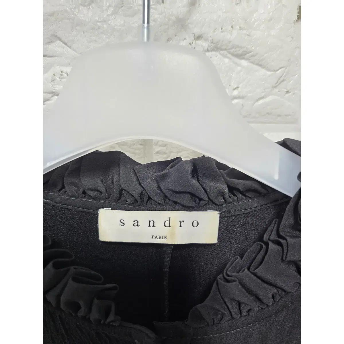 S SANDRO 산드로 블랙 롱 원피스 C774 3
