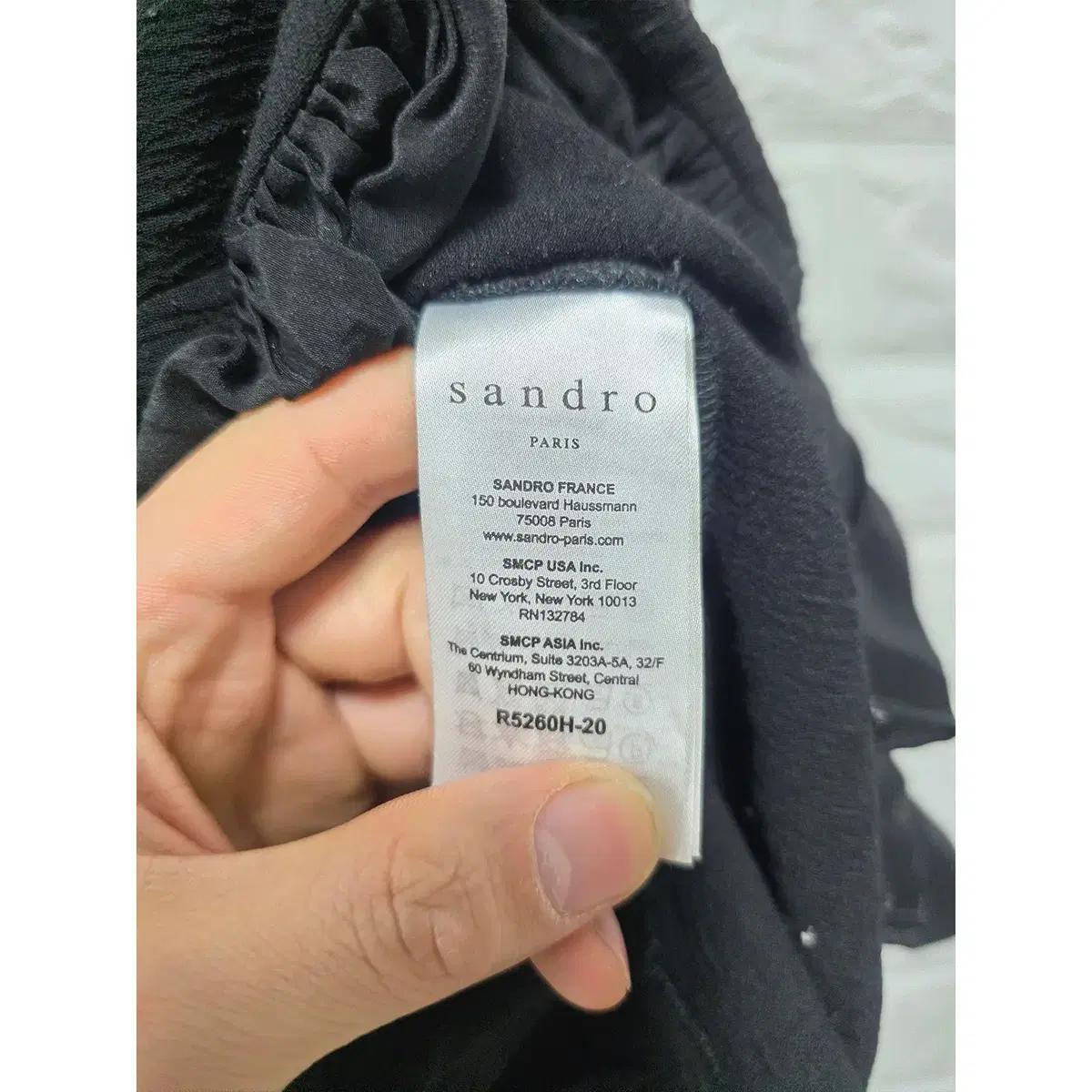 S SANDRO 산드로 블랙 롱 원피스 C774 4