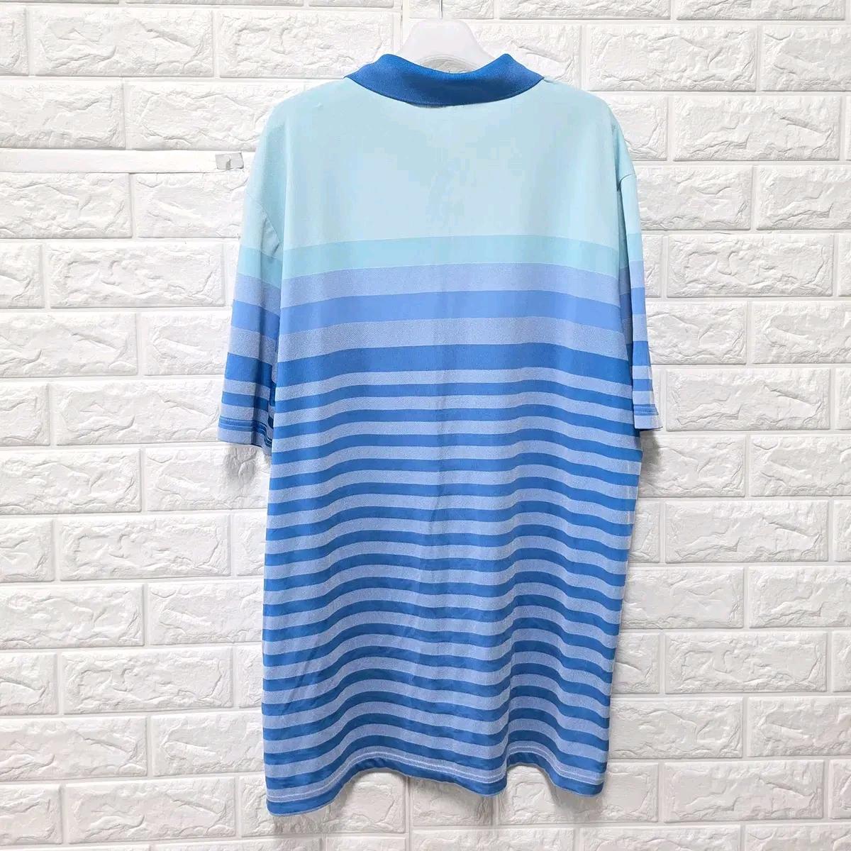 L-XL 아디다스 스트레이프 반팔 카라티 E526 5