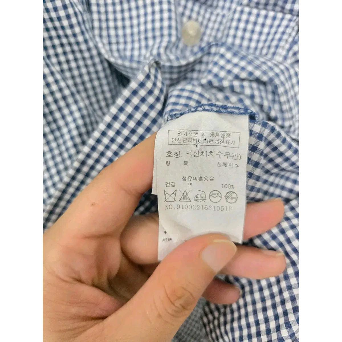 M 스튜디오톰보이 체크 반팔 셔츠 블라우스 E527 4