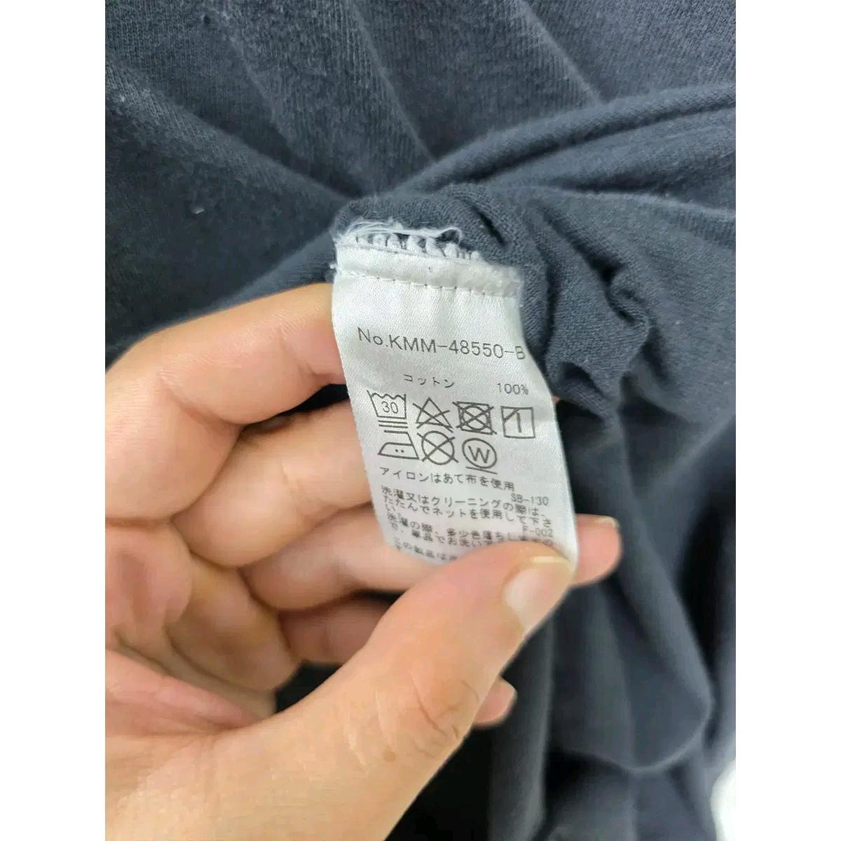 L 메종키츠네 차콜 반팔 티 E528 4