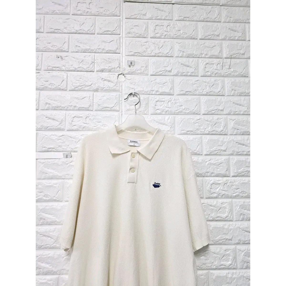 L 23s 커버낫 화이트 반팔 카라티 E529 6