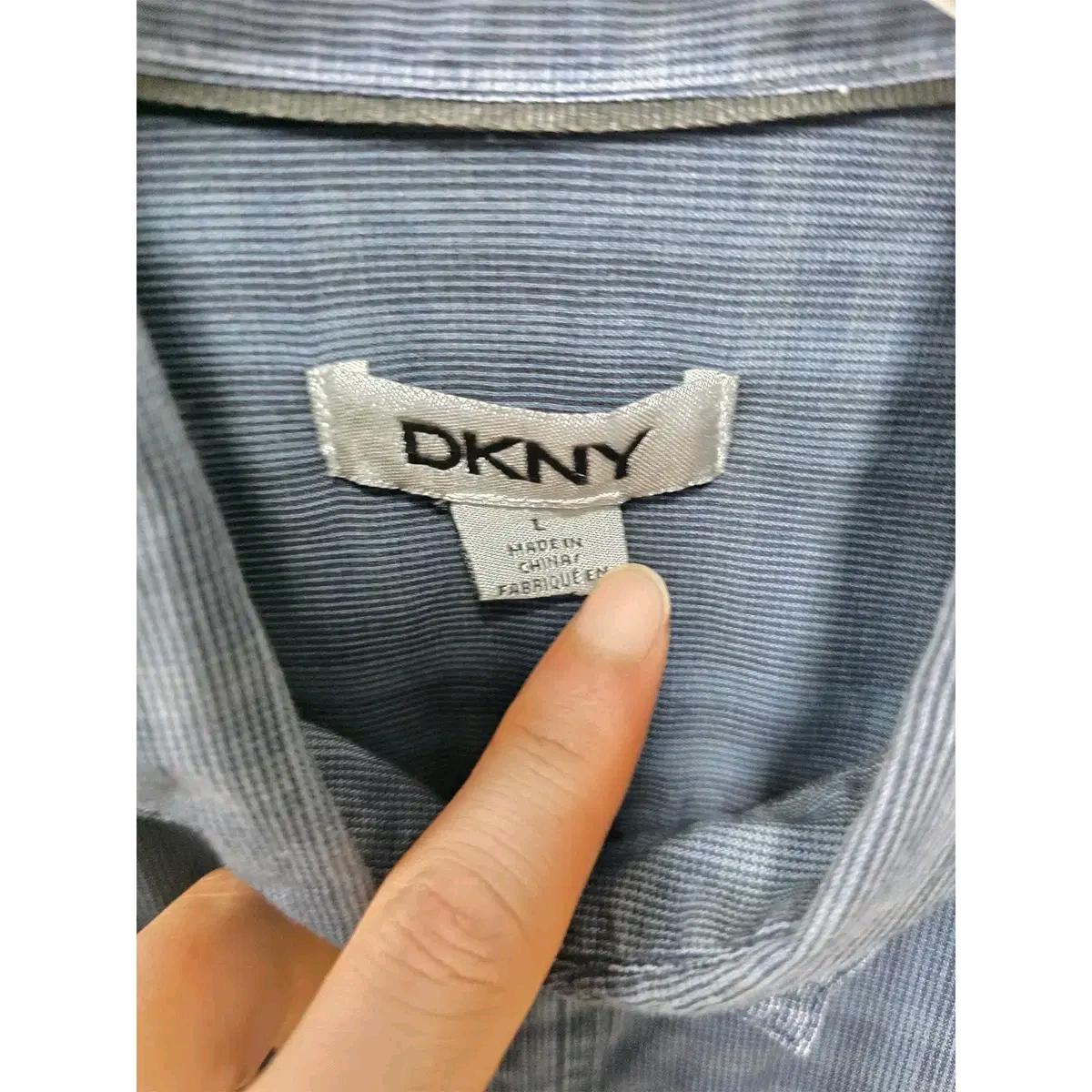 L DKNY 도나카란 체크 셔츠 남방 E550 3