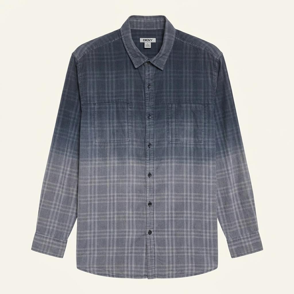 L DKNY 도나카란 체크 셔츠 남방 E550 1