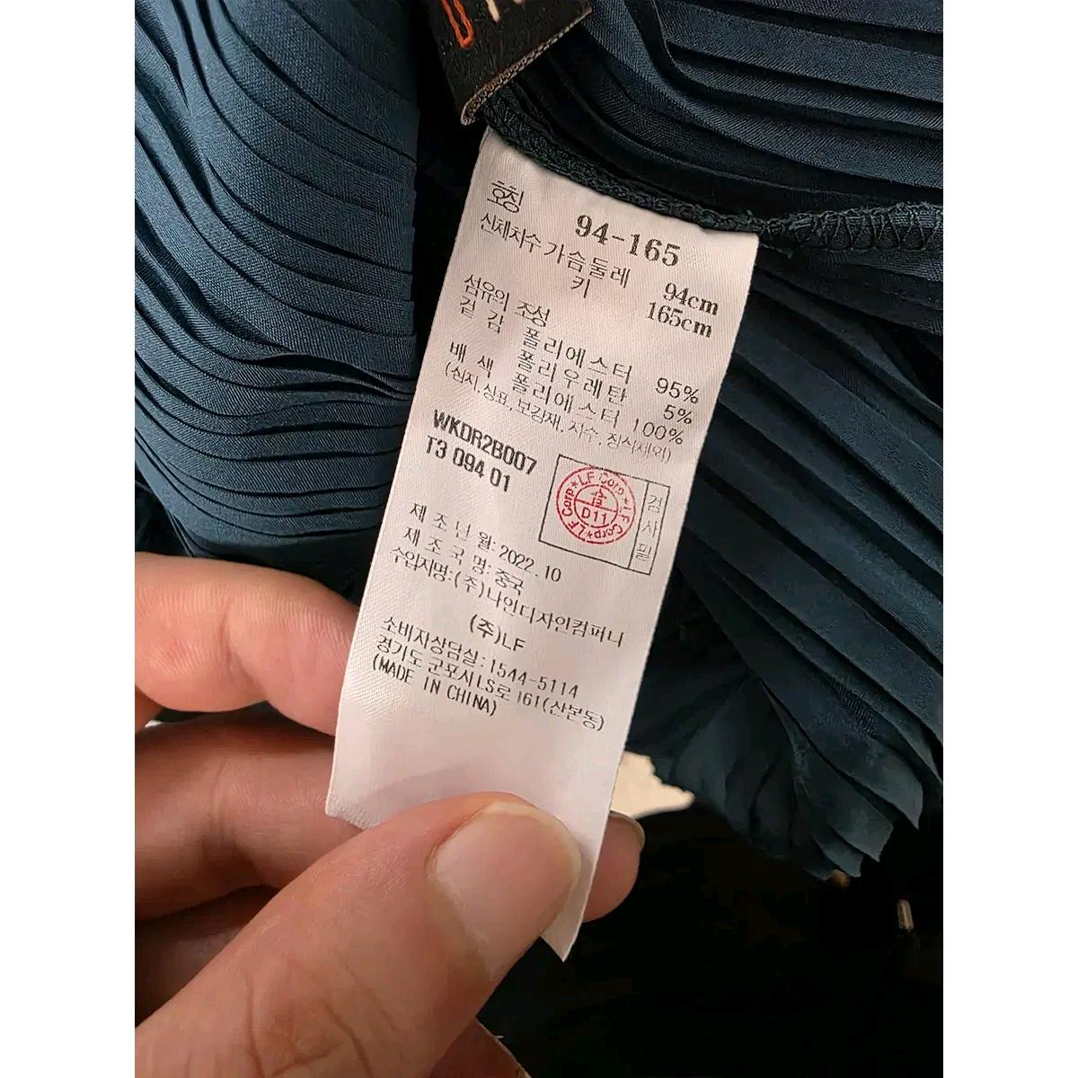 Free 22s 닥스 DAKS 플리츠 원피스 E556 4