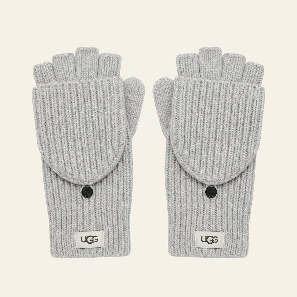 [UGG] 어그 니트 벙어리 핑거리스 장갑 그레이 1