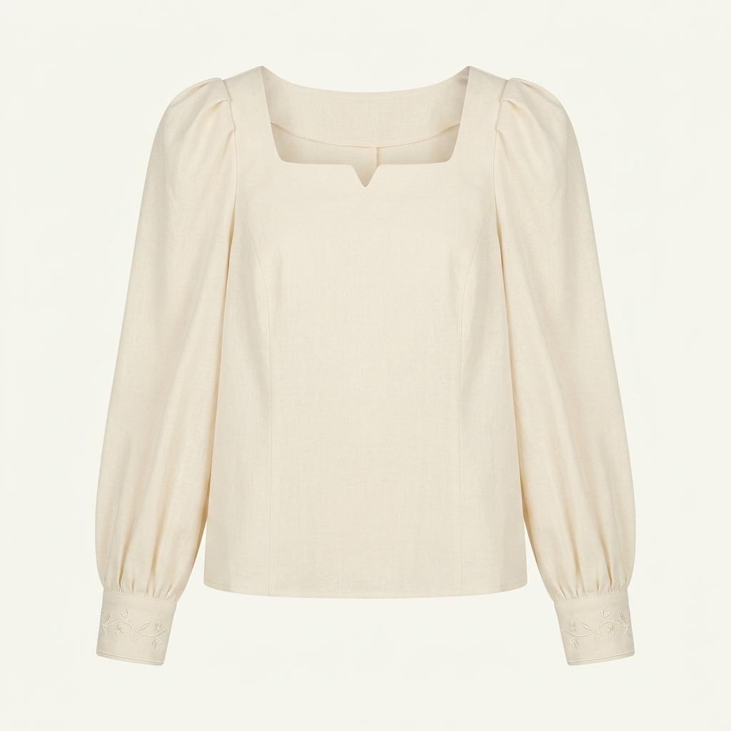 플로움 rose vine blouse(cream) 1