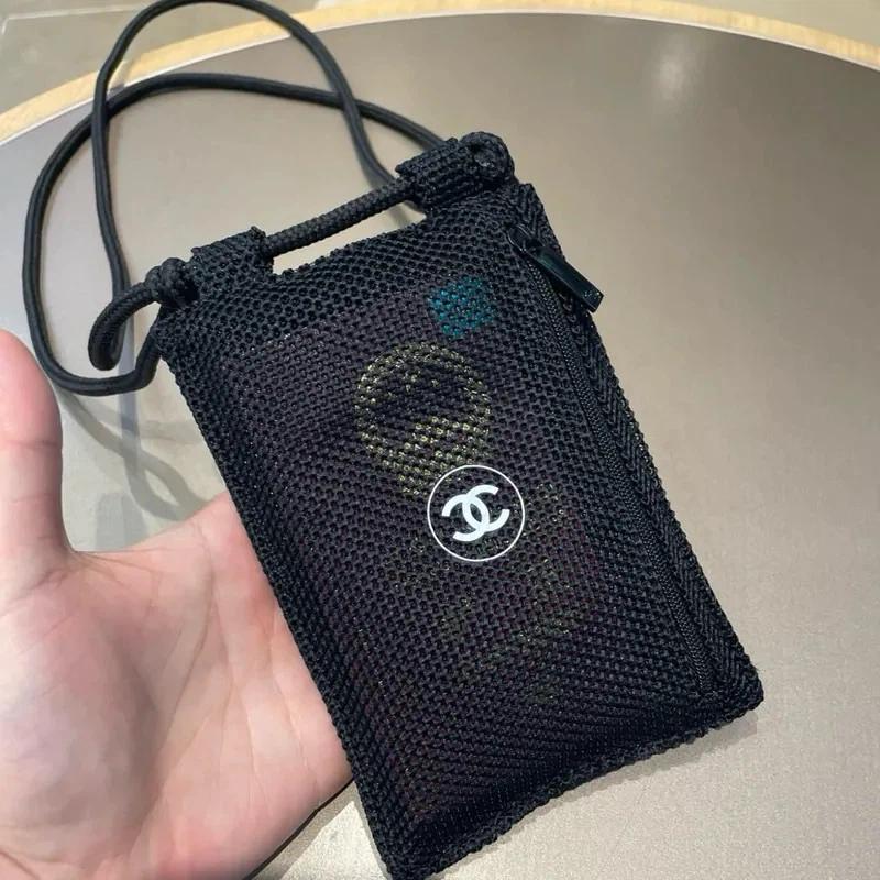샤넬 뷰티 블랙 메쉬 파우치 6
