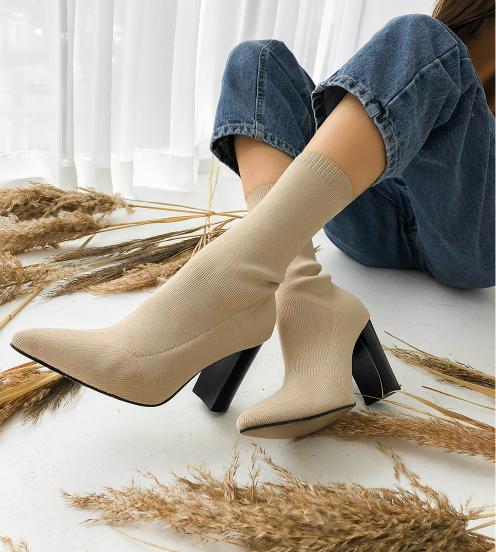 #레드브라운 225-뾰족코 9cm 삭스앵클부츠-새상품 11