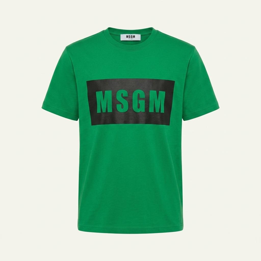 MSGM 그린 라운드 티셔츠 M