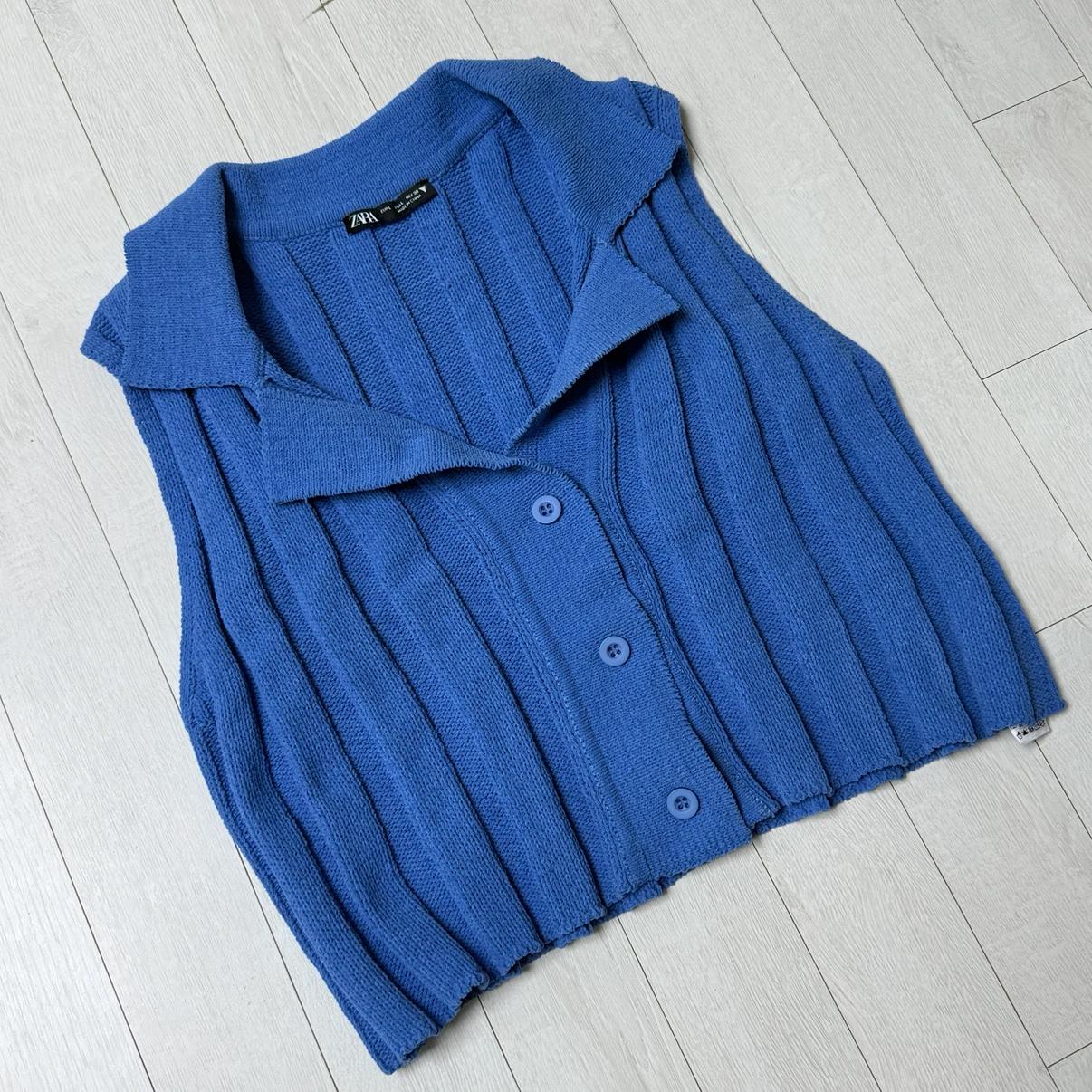 [ZARA] 자라 블루 니트 탑 베스트 4