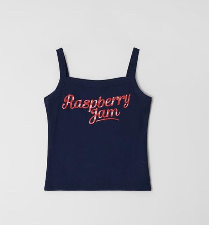 [론론] GINGHAM RASPBERRY JAM GOLGI SLEEVELESS NAVY 3