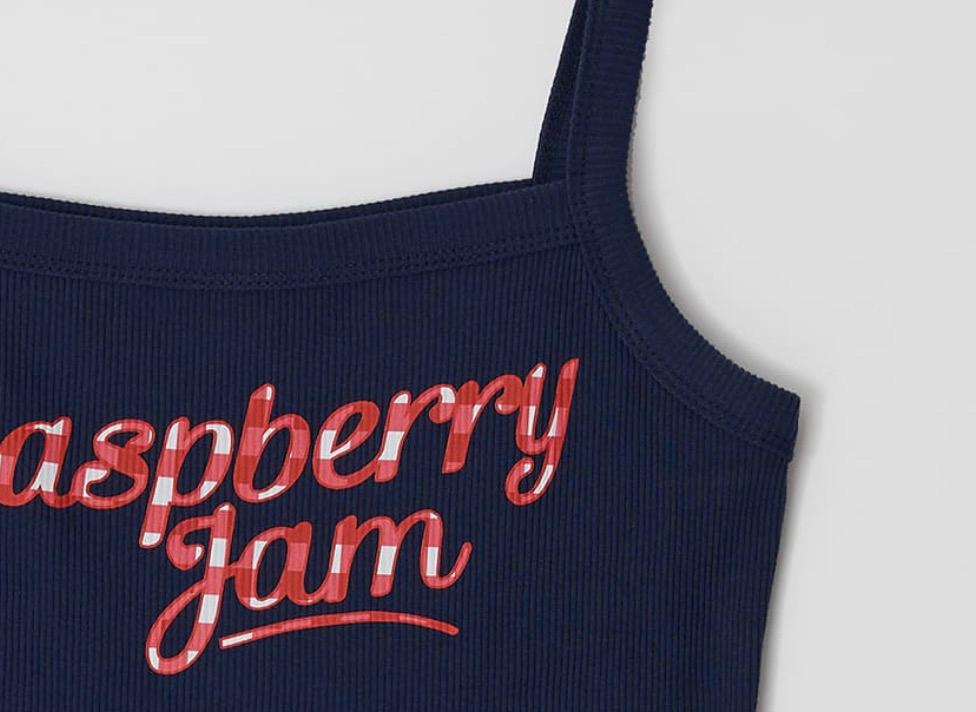 [론론] GINGHAM RASPBERRY JAM GOLGI SLEEVELESS NAVY 5