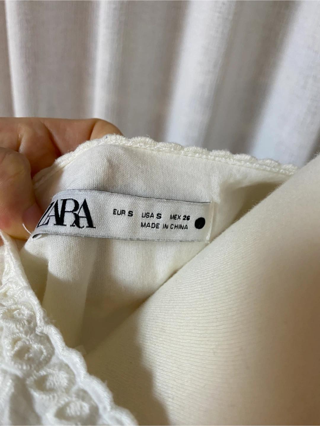 ZARA 화이트 레이스 블라우스 S 7