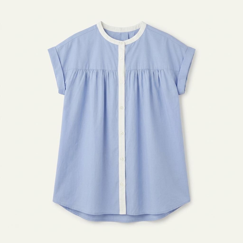 UNITED ARROWS 블루 셔츠 원피스