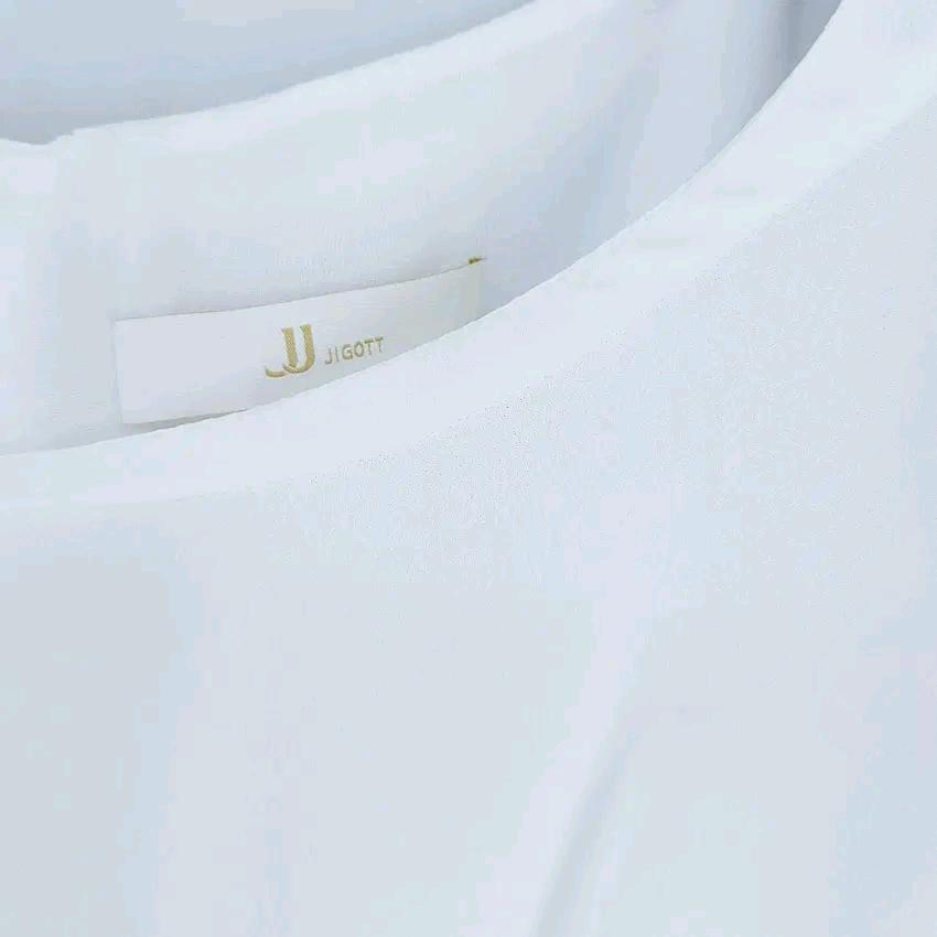 JJ지코트 여성 여름 세미가오리핏 원피스 화이트 (HU46389) 6