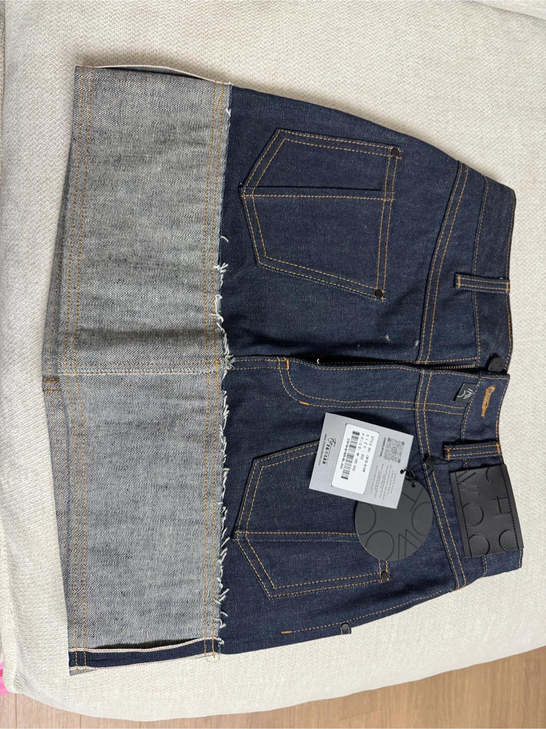 (새상품) 데님 스커트 블루 사이즈 003 2