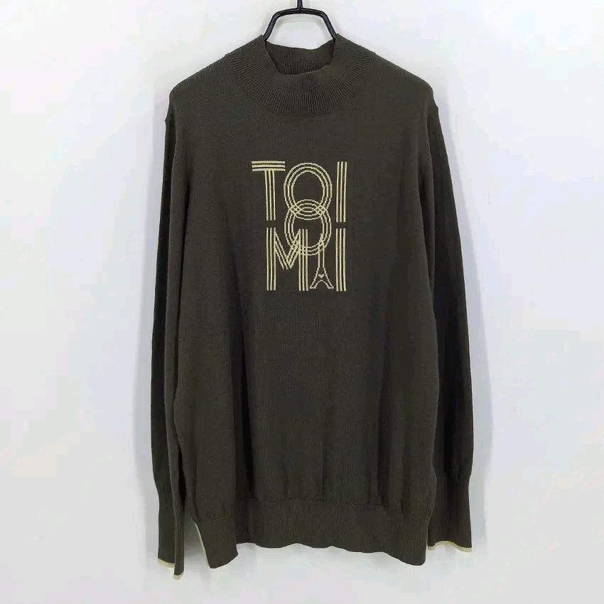엘르 여성 춘추 배색 레이온혼방니트티 브라운90 (HU43556) 2