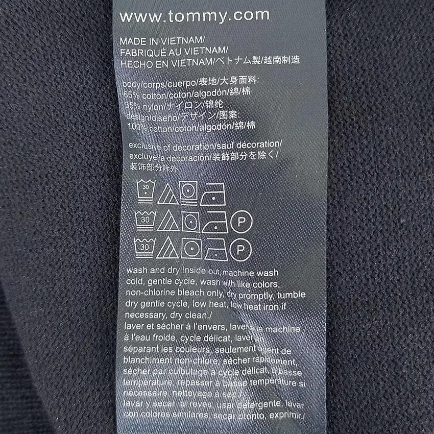 타미힐피거 여성 춘추 도트자수 V넥니트티 네이비XS (HU43573) 7