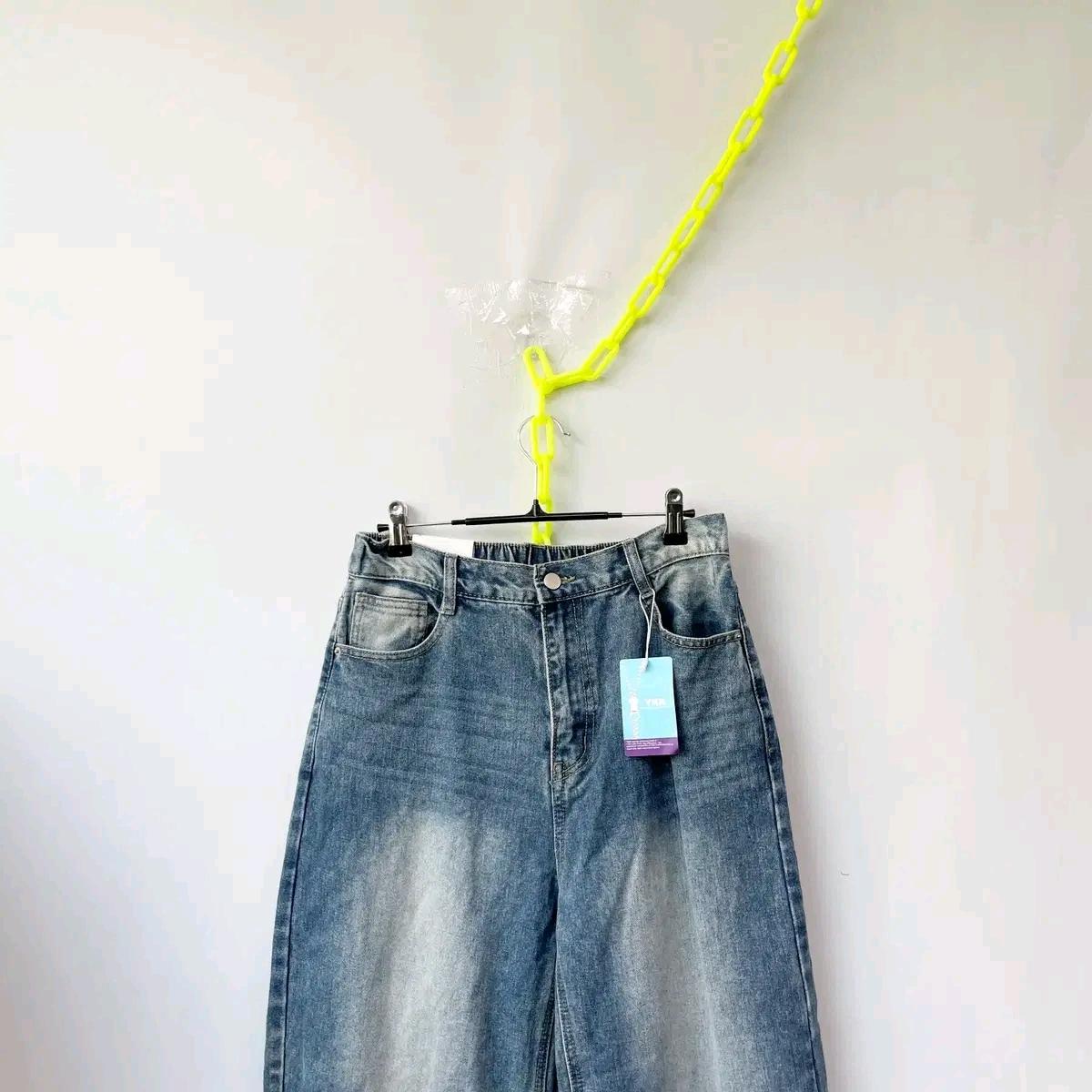 택새상품 밴딩 와이드 데님청바지 XL 3